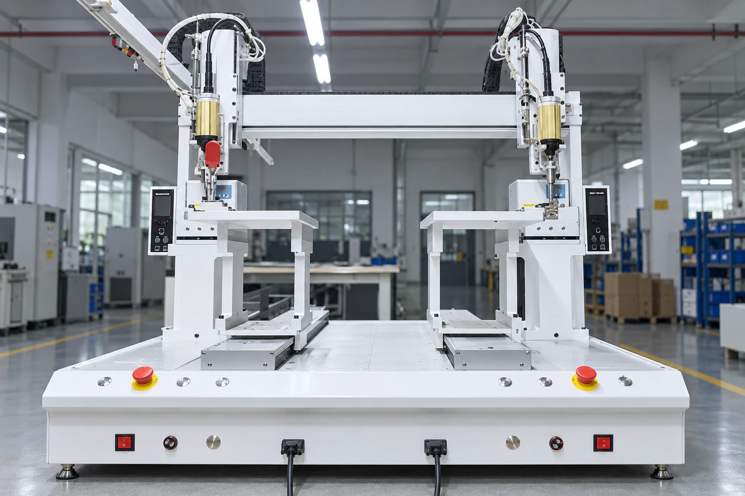 Automatic screw fastening station