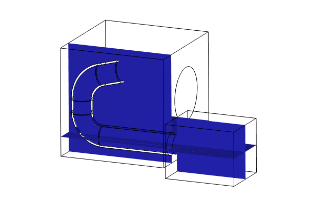 Animated acoustic simulation of a ported speaker enclosure