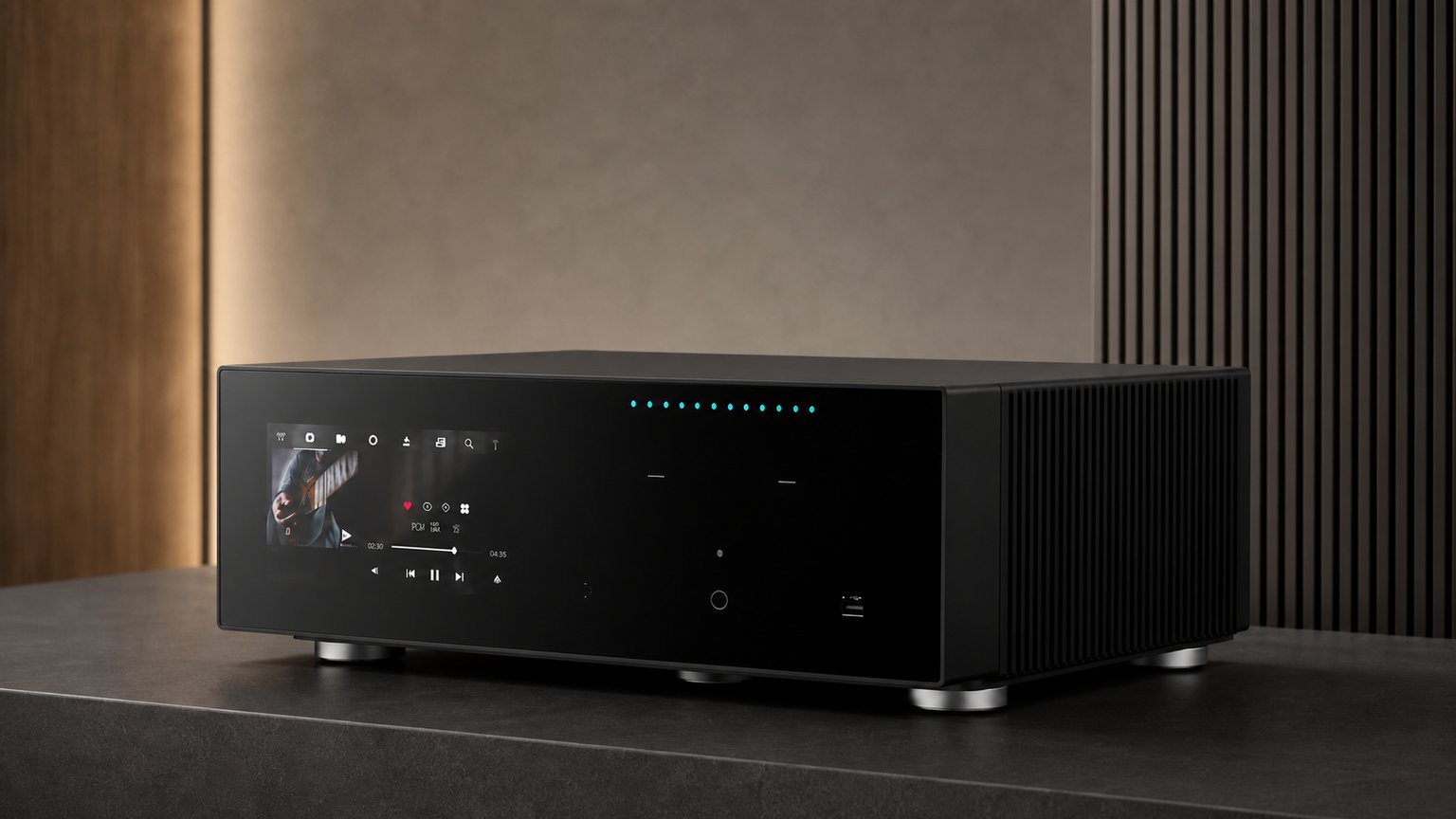 Abstract sound wave for streaming audio platforms